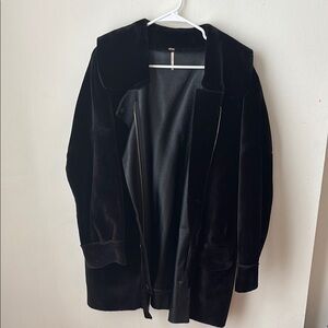 Free People Black Faux fur